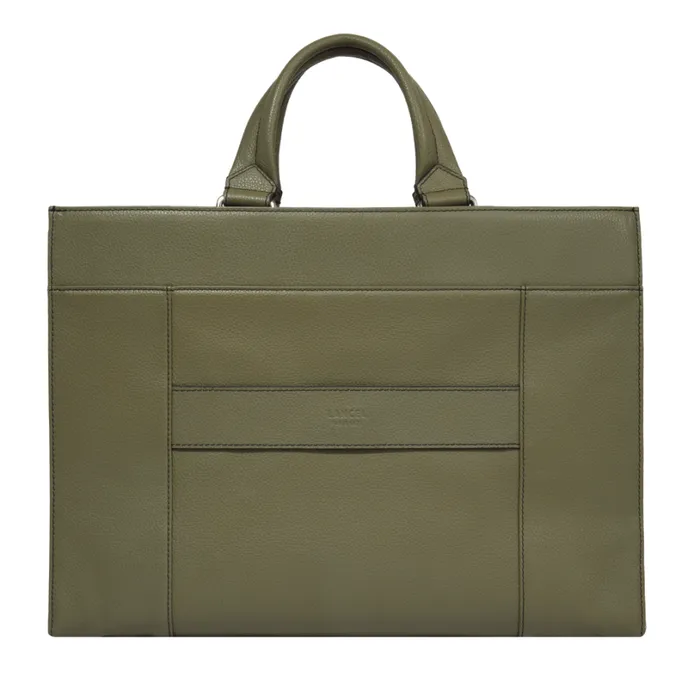14 Doc Holder Dark Khaki Men Lancel Business Bags 14 Doc Holder Dark Khaki Men Lancel Business Bags