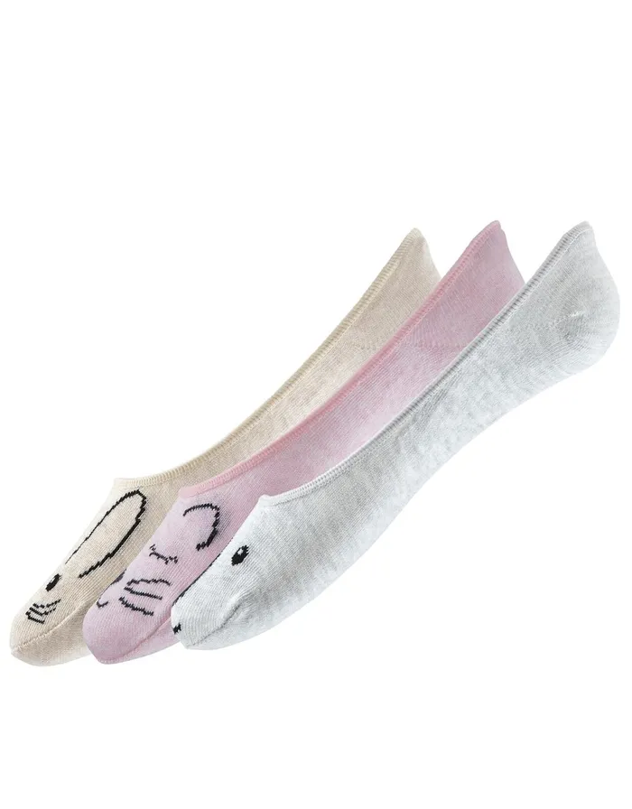 Accessorize Animal Toes Footsie Sock Set Women Socks and Tights