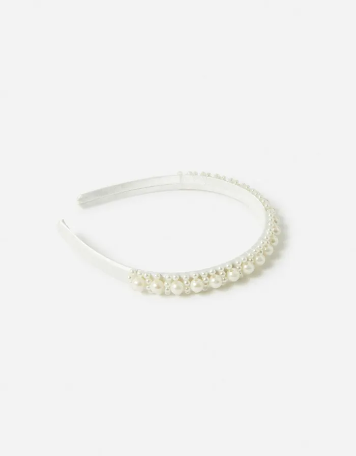 Accessorize Girls Pearl Headband Girls Hair Accessories