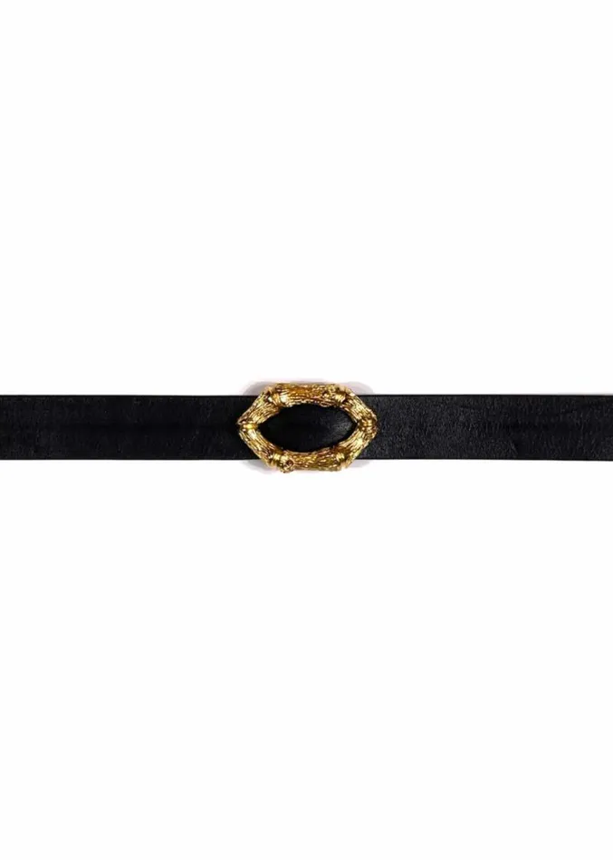 Adam Lippes Belts Bamboo Buckle Belt Gold 8211 Women