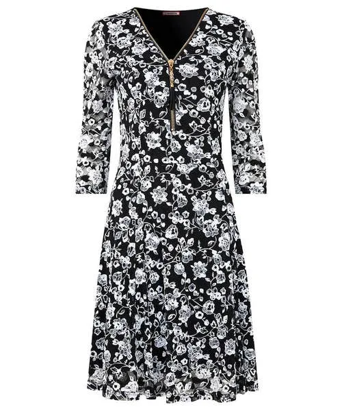 Apparel Favourite Zip Lace Dress Black Petite Collection Joebrowns Apparel Favourite Zip Lace Dress Black Petite Collection Joebrowns