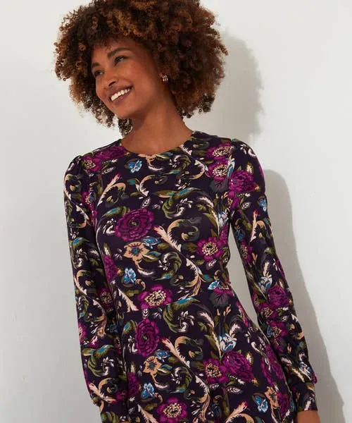 Apparel Joebrowns Winter Wonders Jersey Dress Purple Dresses Apparel Joebrowns Winter Wonders Jersey Dress Purple Dresses