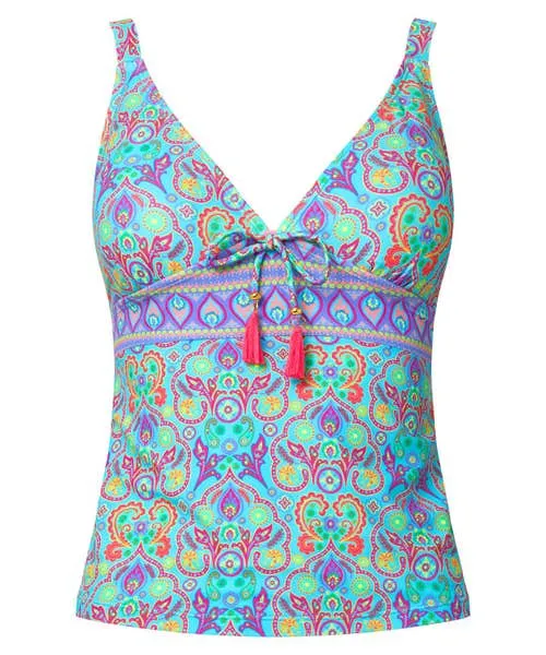 Apparel Swimwear Joebrowns Paradise Cove Tankini Top Blue Multi Apparel Swimwear Joebrowns Paradise Cove Tankini Top Blue Multi