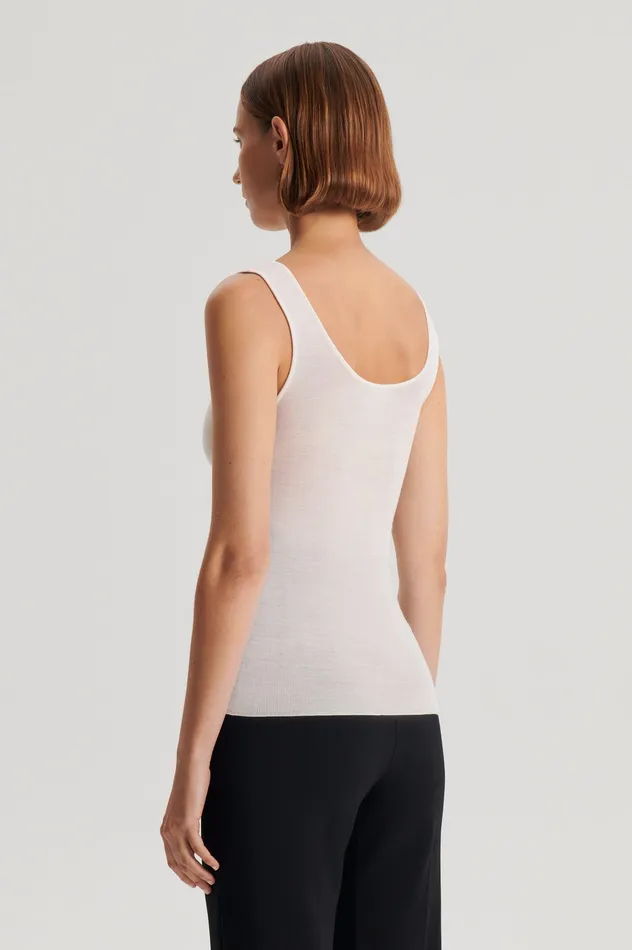 BABYWOOL SINGLET IVORY ALL Tops Scanlan Theodore Women BABYWOOL SINGLET IVORY ALL Tops Scanlan Theodore Women