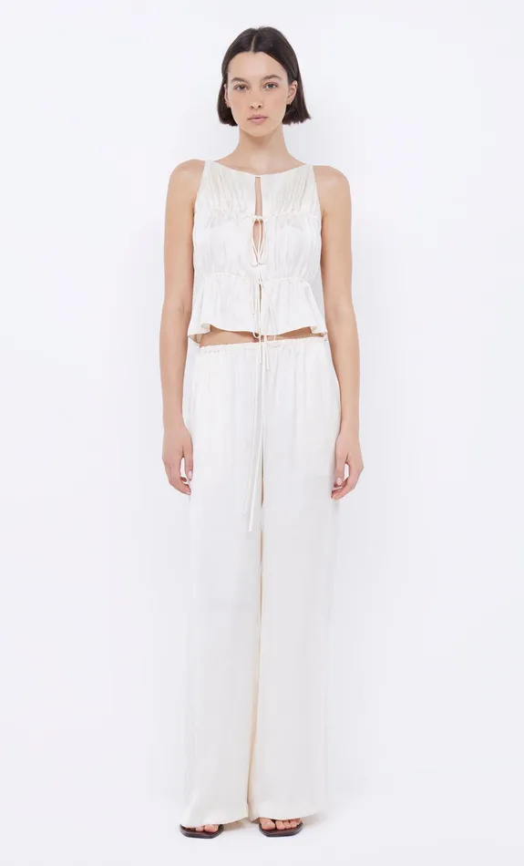 Bec Bridge Sleeveless Women DELPHI GATHERED TOP 8211 IVORY