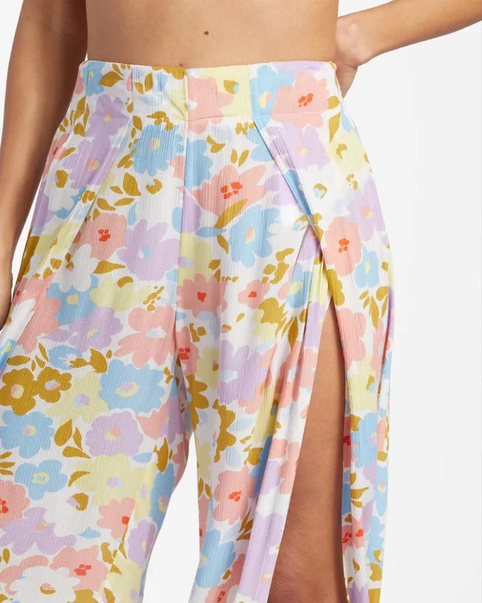 Billabong Jeans and Pants Split Spirit Floral Pants White Multi 8211 Women Billabong Jeans and Pants Split Spirit Floral Pants White Multi 8211 Women