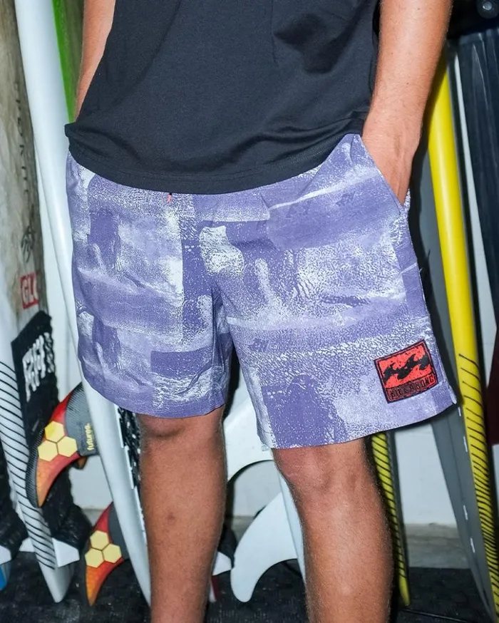 Billabong Layback Boardshorts Riot Layback 185034 Swim Trunks Purple 8211 Men