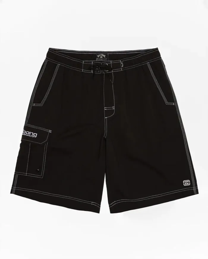 Billabong Long Length 18034 8211 21034 Throw On Layback 21034 Swim Trunks Black 8211 Men
