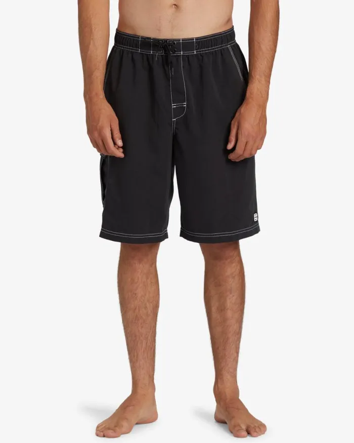 Billabong Long Length 18034 8211 21034 Throw On Layback 21034 Swim Trunks Black 8211 Men