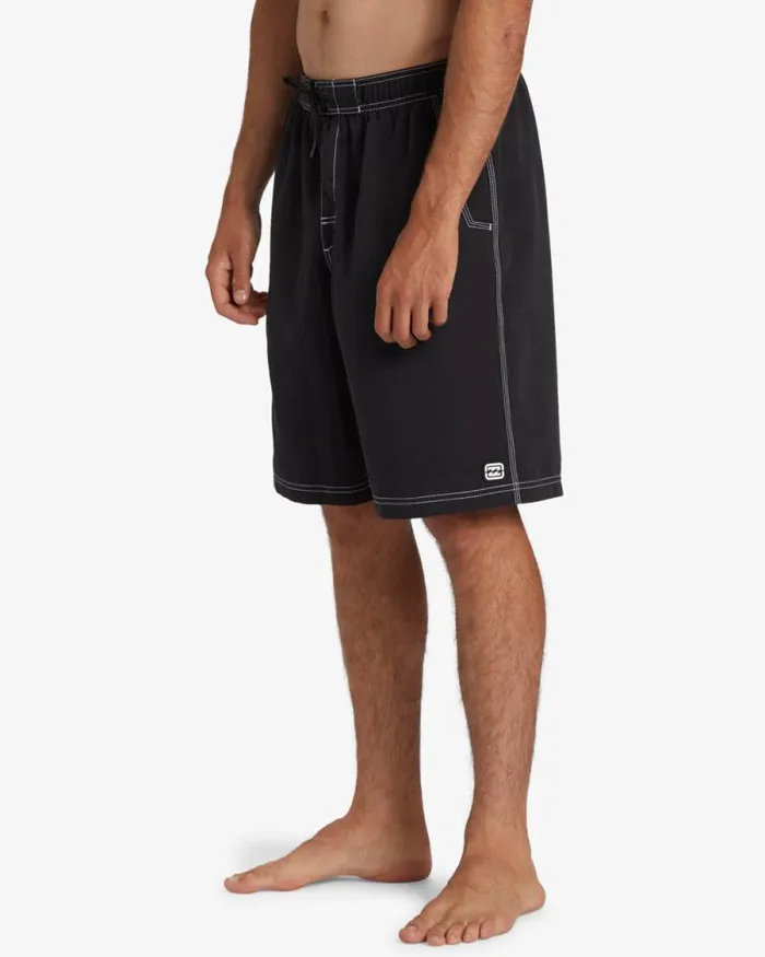 Billabong Long Length 18034 8211 21034 Throw On Layback 21034 Swim Trunks Black 8211 Men