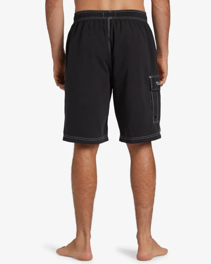 Billabong Long Length 18034 8211 21034 Throw On Layback 21034 Swim Trunks Black 8211 Men