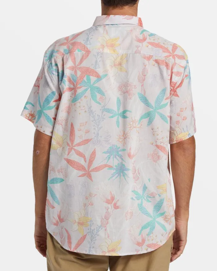 Billabong Shirts Sundays Short Sleeve Shirt Fog 8211 Men