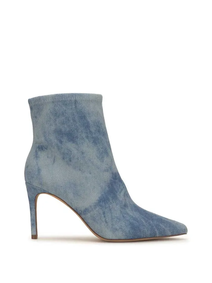 Boots and Booties Shoes Jessica Simpson Semaja Pointed Toe Bootie In Tie Dye Denim