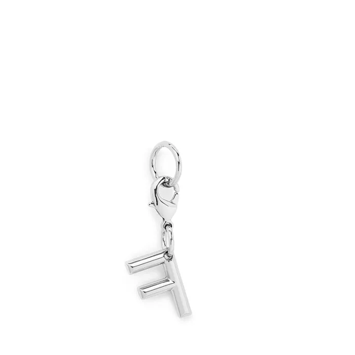 Charm Letter F Silver Color Women Lancel Key Ring Charm Letter F Silver Color Women Lancel Key Ring
