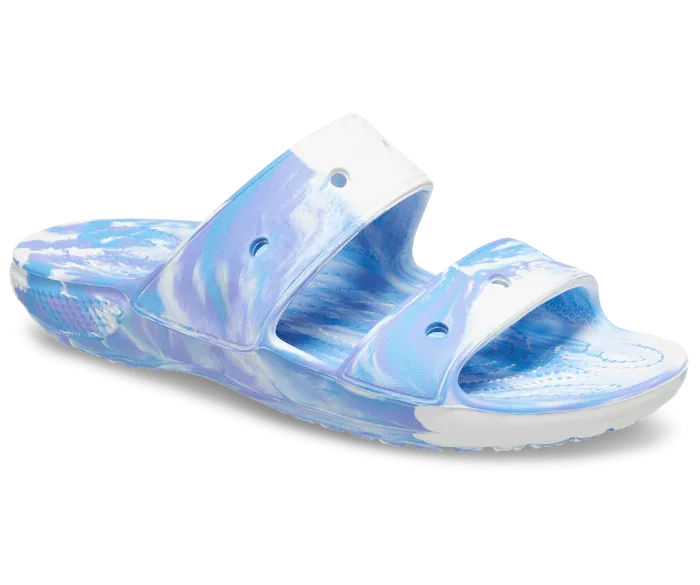 Classic Marbled Sandal White Oxygen Women Crocs Sandals