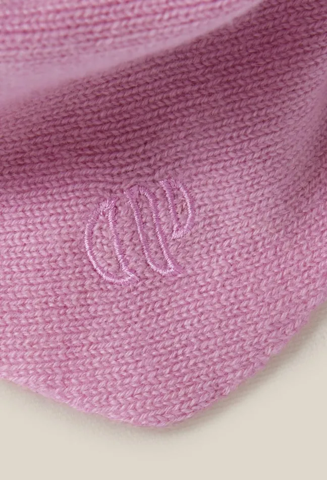 Claudie Pierlot Cashmere Knit Scarf Pink Women Scarves Hats And Gloves Claudie Pierlot Cashmere Knit Scarf Pink Women Scarves Hats And Gloves