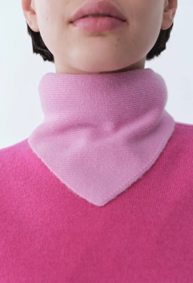 Claudie Pierlot Cashmere Knit Scarf Pink Women Scarves Hats And Gloves Claudie Pierlot Cashmere Knit Scarf Pink Women Scarves Hats And Gloves