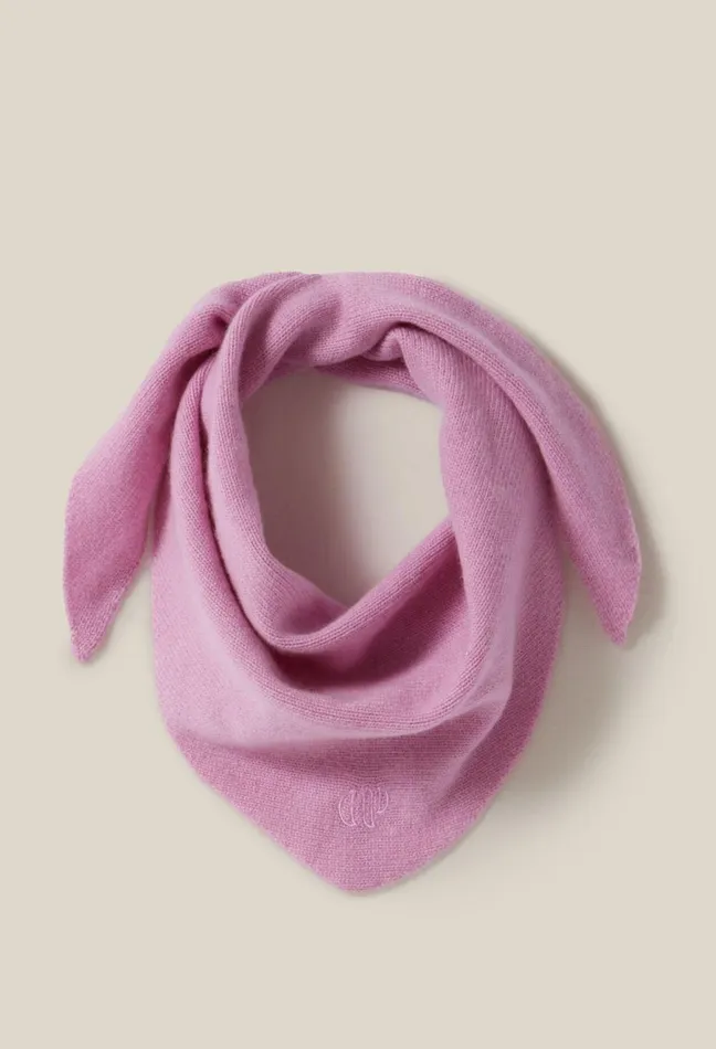 Claudie Pierlot Cashmere Knit Scarf Pink Women Scarves Hats And Gloves Claudie Pierlot Cashmere Knit Scarf Pink Women Scarves Hats And Gloves