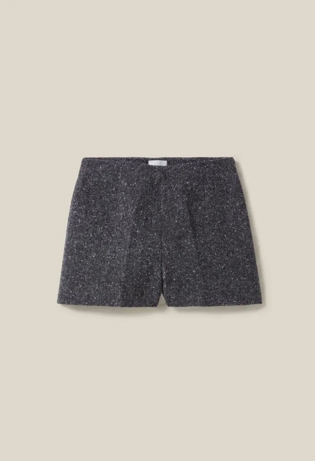 Claudie Pierlot Grey Tweed Shorts Mottled Grey Women Skirts And Shorts Claudie Pierlot Grey Tweed Shorts Mottled Grey Women Skirts And Shorts