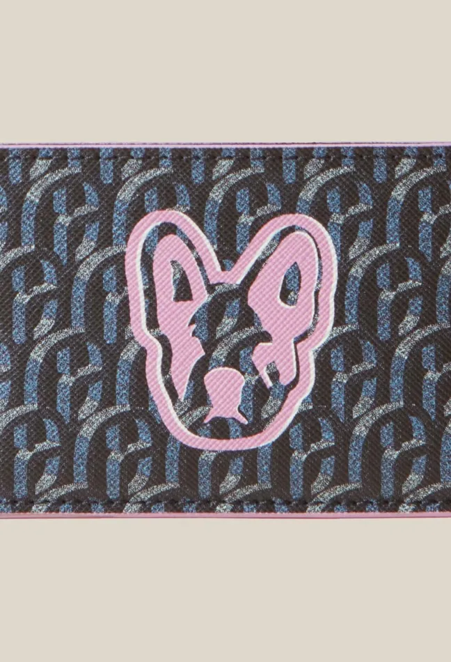 Claudie Pierlot Jean Toto Monogram Card Holder Cp Navy Women Small Leather Goods Claudie Pierlot Jean Toto Monogram Card Holder Cp Navy Women Small Leather Goods