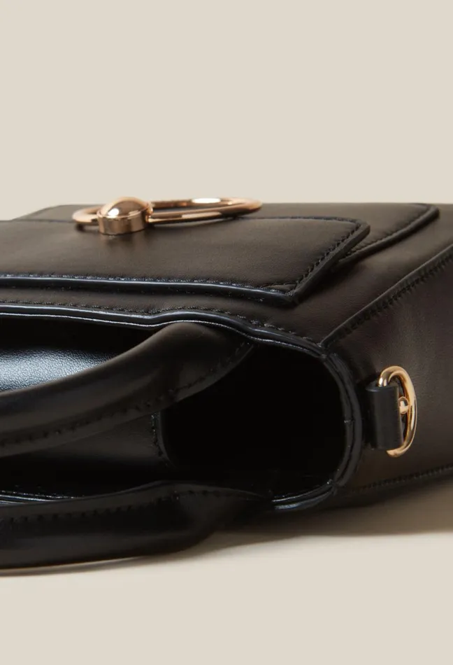 Claudie Pierlot Mini Anouck Smooth Leather Bag Black Women Crossbody Bags Claudie Pierlot Mini Anouck Smooth Leather Bag Black Women Crossbody Bags