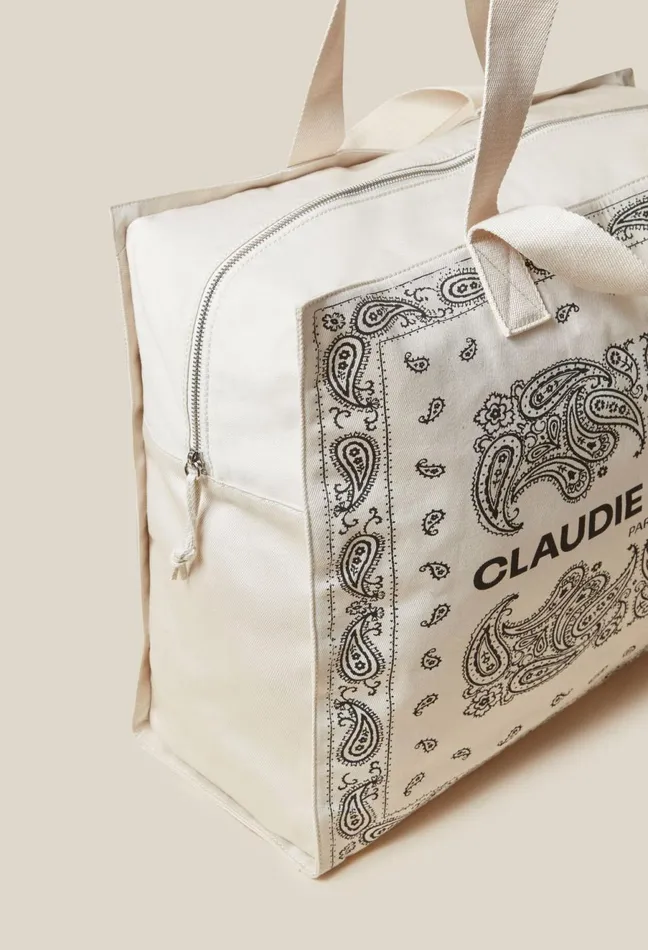 Claudie Pierlot Recycled Cotton Tote Bag Multicolored Women Shoulder Bags Claudie Pierlot Recycled Cotton Tote Bag Multicolored Women Shoulder Bags
