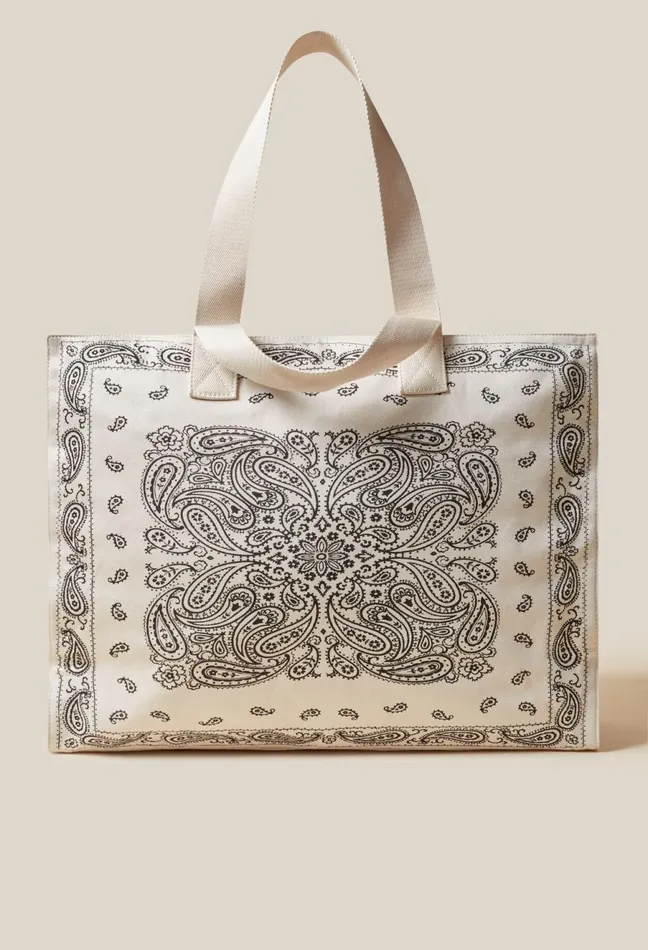 Claudie Pierlot Recycled Cotton Tote Bag Multicolored Women Shoulder Bags Claudie Pierlot Recycled Cotton Tote Bag Multicolored Women Shoulder Bags