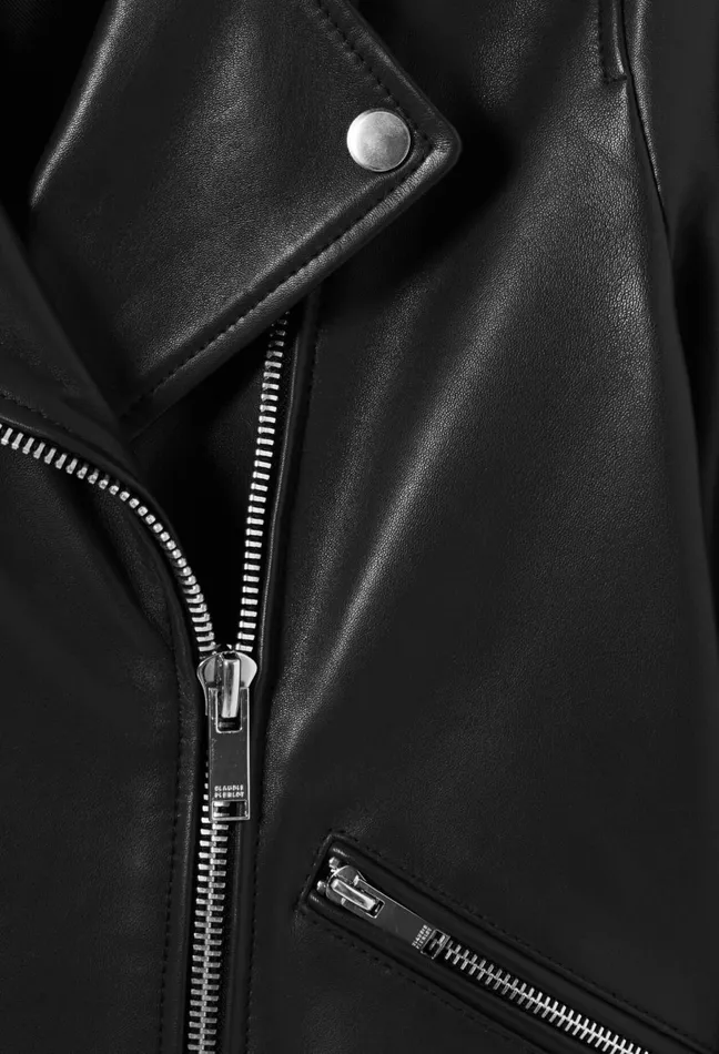 Claudie Pierlot Smooth Leather Jacket Black Women Jackets Claudie Pierlot Smooth Leather Jacket Black Women Jackets