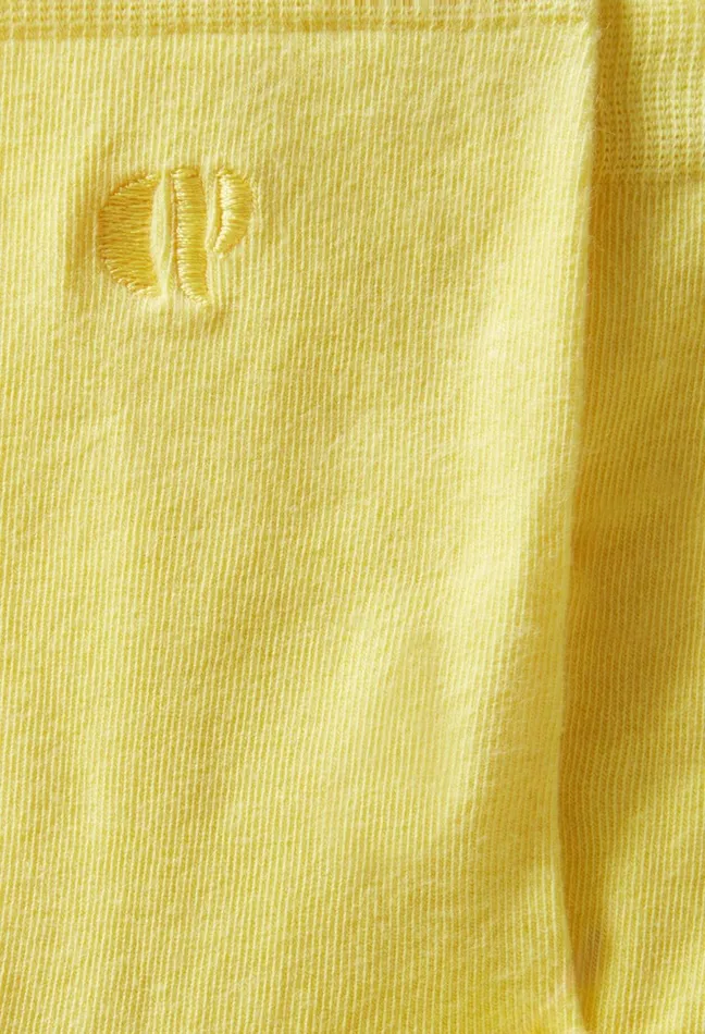 Claudie Pierlot Sock With Cp Monogram Embroidery Yellow Women Socks