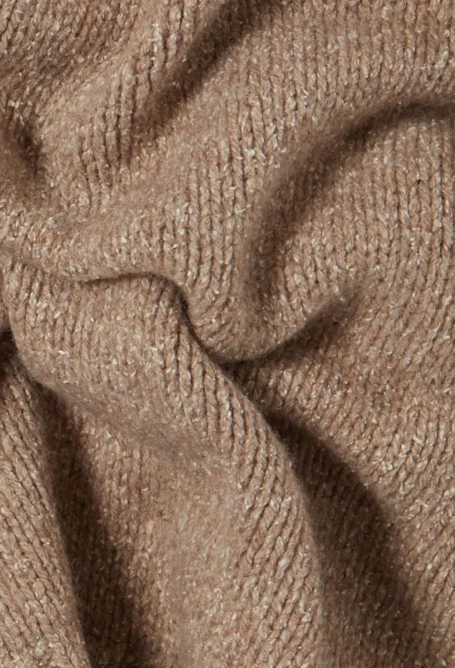 Claudie Pierlot Turtleneck Sweater Beige Women Knitwear And Cardigans Claudie Pierlot Turtleneck Sweater Beige Women Knitwear And Cardigans
