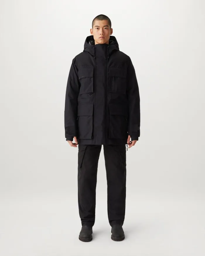 Coats and Parkas Men Belstaff Expedition 3In1 Parka Black Coats and Parkas Men Belstaff Expedition 3In1 Parka Black