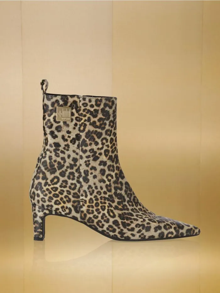 Damen Marc Cain Schuhe ZipBootie Aus Leder Granola