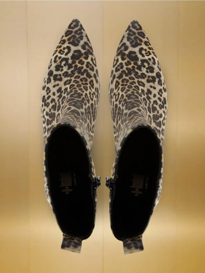 Damen Marc Cain Schuhe ZipBootie Aus Leder Granola