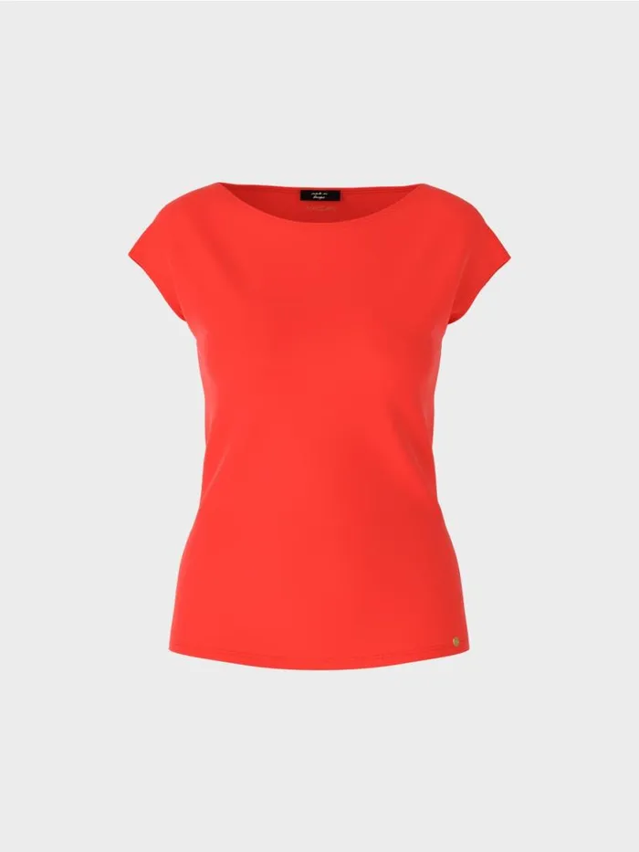 Damen Marc Cain Shirts and Tops Krpernahes TShirt Campari