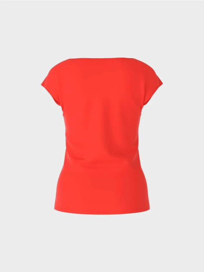 Damen Marc Cain Shirts and Tops Krpernahes TShirt Campari