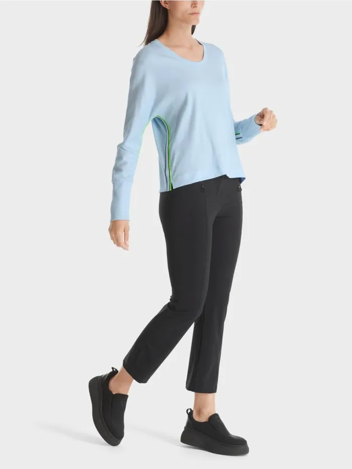 Damen Marc Cain Shirts and Tops TShirt In Kimonoform Soft Powder Blue