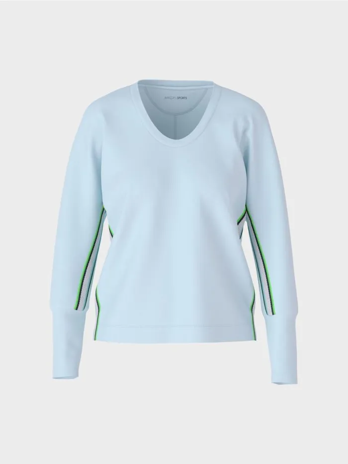 Damen Marc Cain Shirts and Tops TShirt In Kimonoform Soft Powder Blue