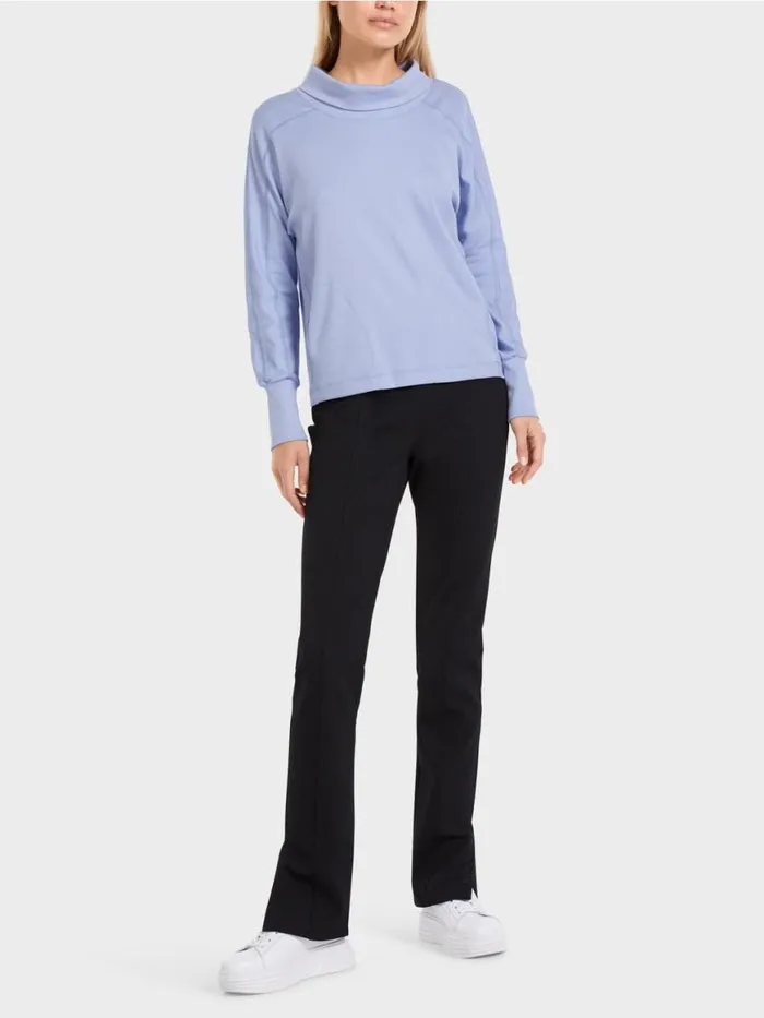 Damen Marc Cain Shirts and Tops TShirt Mit Angeschnittenen rmeln Soft Violet