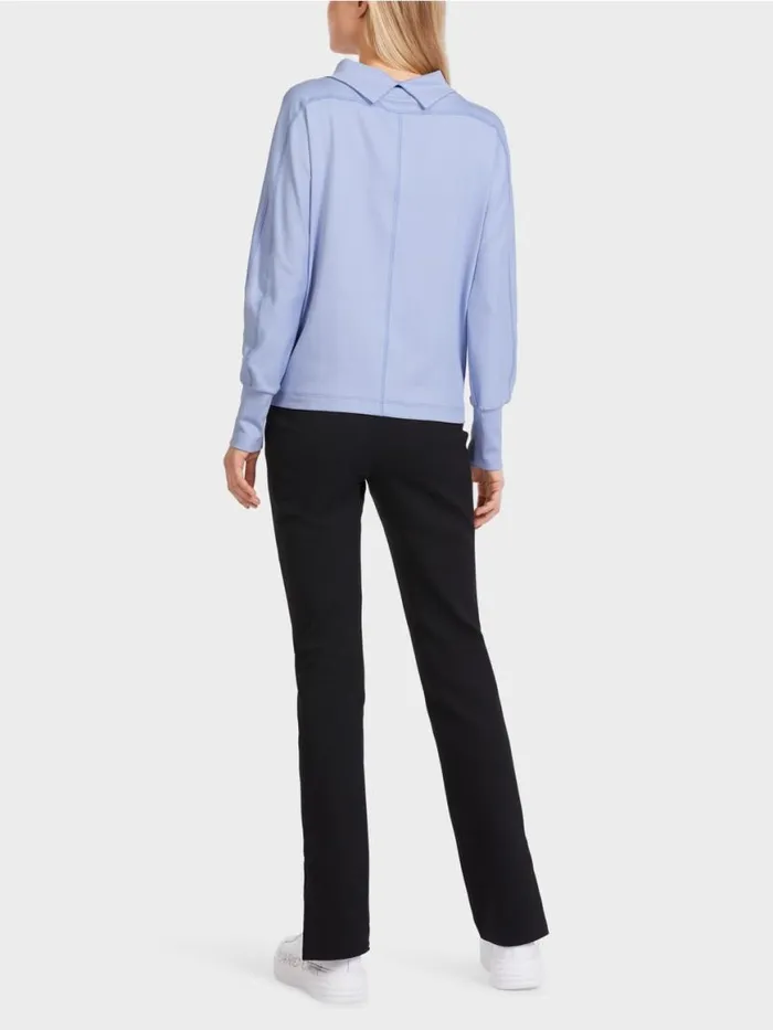 Damen Marc Cain Shirts and Tops TShirt Mit Angeschnittenen rmeln Soft Violet