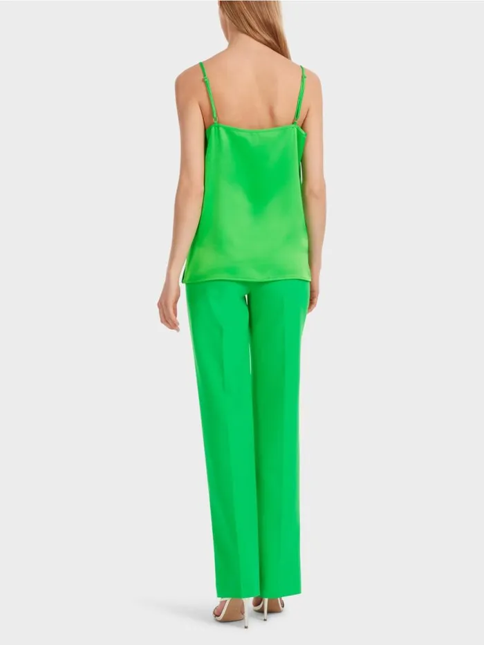 Damen Marc Cain Shirts and Tops Top Mit Schmaler Kette Dark Apple Green