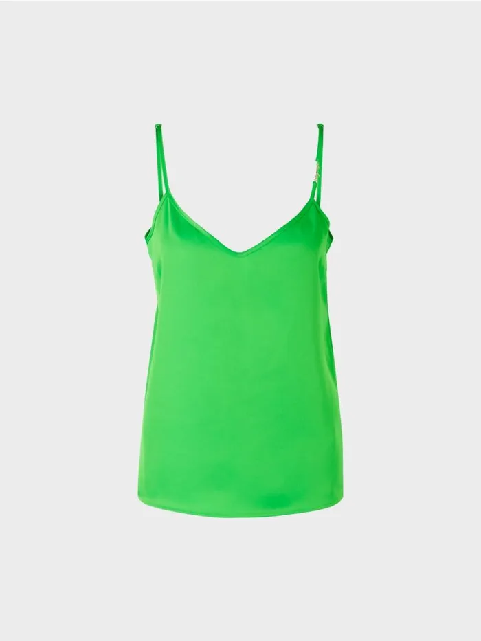 Damen Marc Cain Shirts and Tops Top Mit Schmaler Kette Dark Apple Green