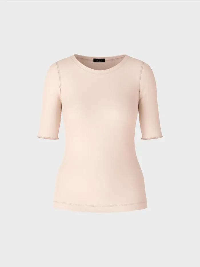 Damen Marc Cain Shirts and Tops Uni TShirt Mit 34rmel Almond Blossom