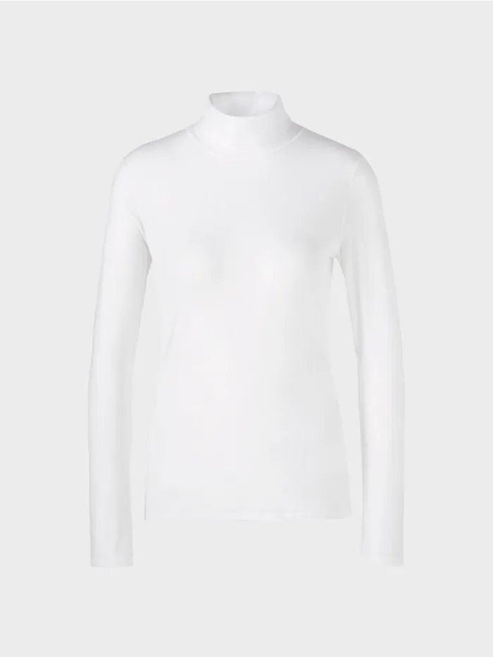 Damen Marc Cain Shirts and Tops Zarter Rollkragenpullover White