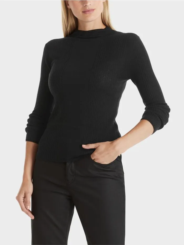 Damen Marc Cain Strick Sweater 034Rethink Together034 Black