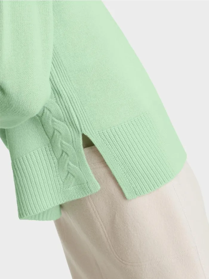 Damen Marc Cain Strick Sweater Mit Kaschmir 034Rethink Together034 Soft Pistachio