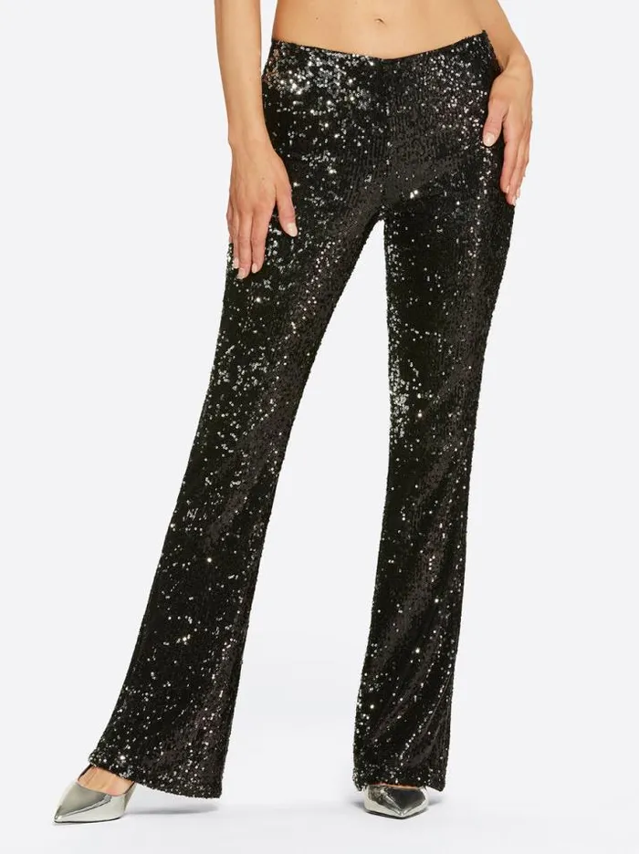 Denim Clothing Jessica Simpson Pull On Flare In Black Sequin