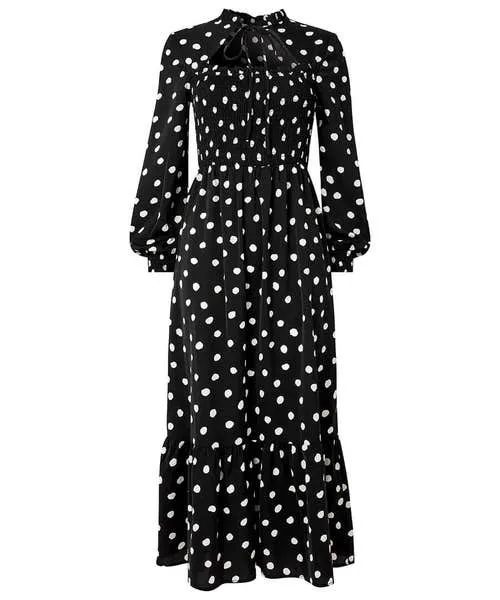 Dresses Apparel Serena Spot Dress Black Joebrowns Dresses Apparel Serena Spot Dress Black Joebrowns