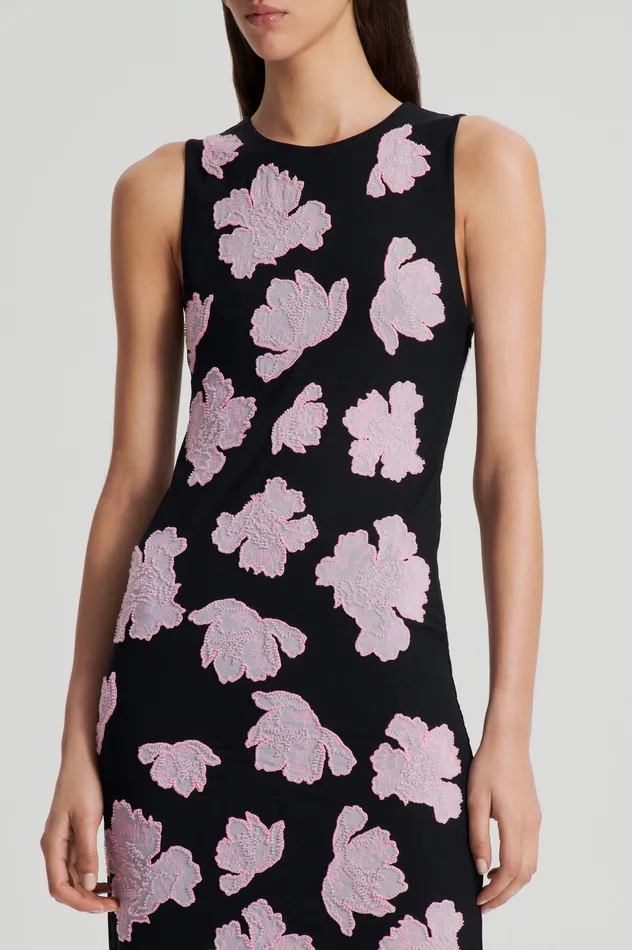 Dresses Scanlan Theodore Women EMBROIDERED FLORAL MESH DRESS BLACKPINK Dresses Scanlan Theodore Women EMBROIDERED FLORAL MESH DRESS BLACKPINK