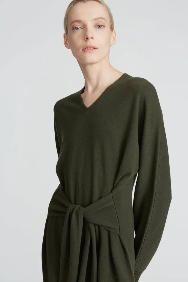 Dresses Women Halston Harlee Sweater Dress Olive