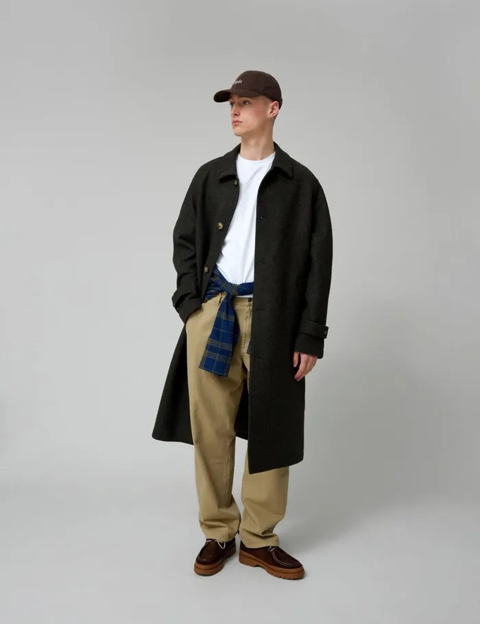 Fort Jackets PINE WOOL COAT Dark Moss Melang 8211 Men Fort Jackets PINE WOOL COAT Dark Moss Melang 8211 Men